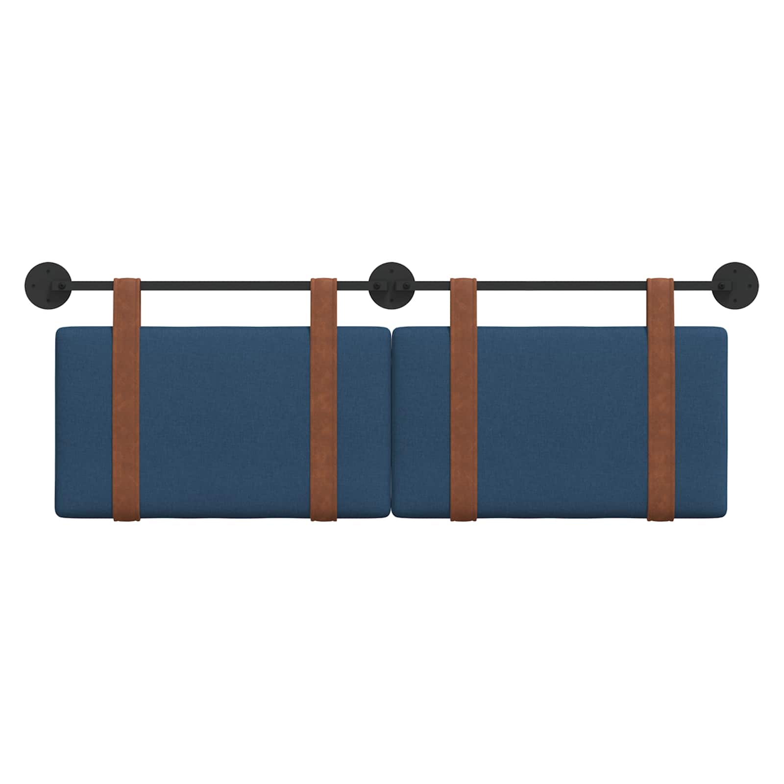 Hangend Hoofdeinde Effen Blauw 120 x 40 cm Bewerkt hout