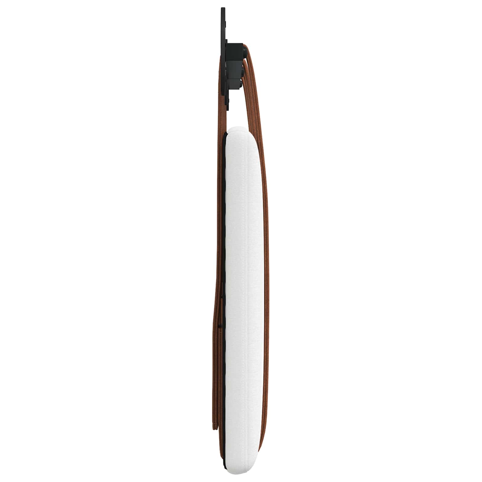 Hangend Hoofdeinde Wandgemonteerd Wit 120 x 40 cm Bewerkt hout
