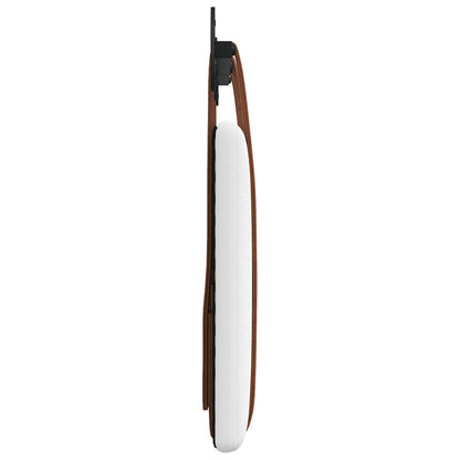Hangend Hoofdeinde Wandgemonteerd Wit 120 x 40 cm Bewerkt hout
