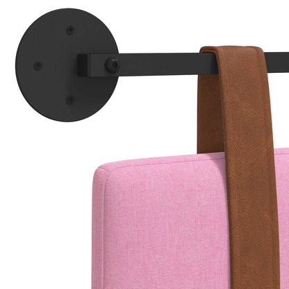 Hangend Hoofdeinde Wandgemonteerd Roze 120 x 40 cm Bewerkt hout