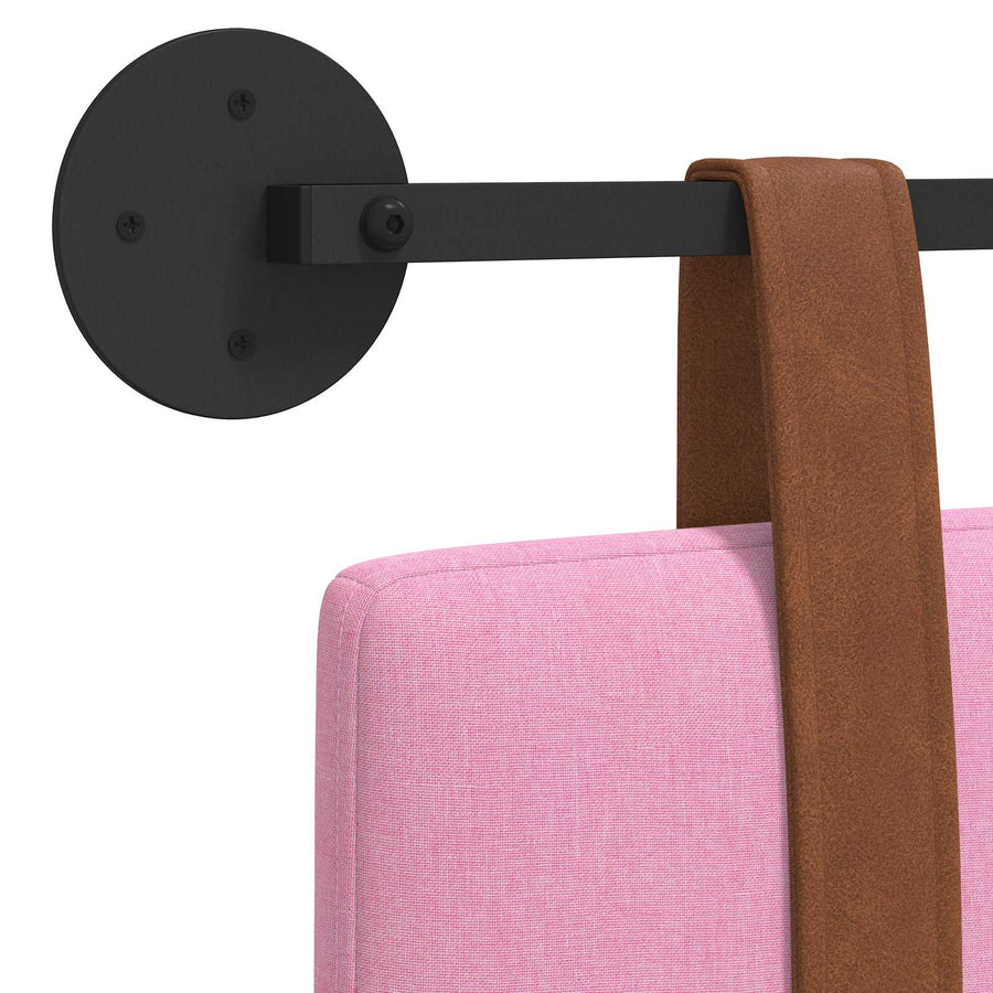 Hangend Hoofdeinde Wandgemonteerd Roze 120 x 40 cm Bewerkt hout