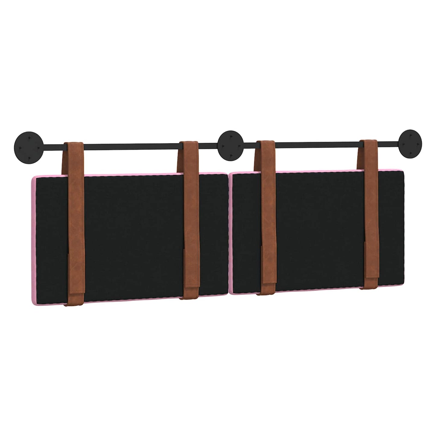 Hangend Hoofdeinde Wandgemonteerd Roze 120 x 40 cm Bewerkt hout