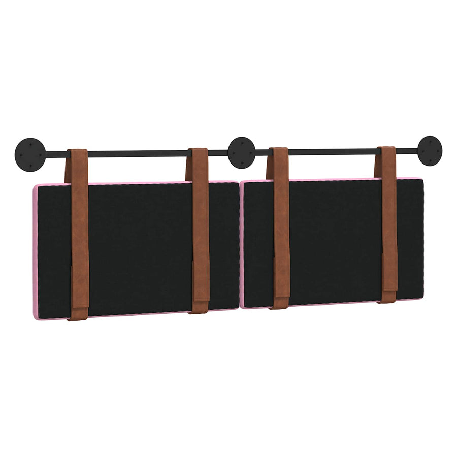 Hangend Hoofdeinde Wandgemonteerd Roze 120 x 40 cm Bewerkt hout
