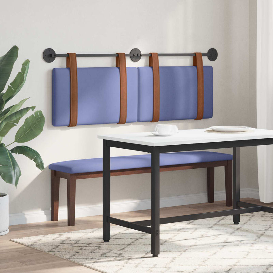 Hangend Hoofdeinde Effen Jeans Blauw 120 x 40 cm Bewerkt hout