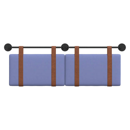 Hangend Hoofdeinde Effen Jeans Blauw 120 x 40 cm Bewerkt hout