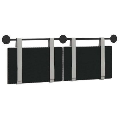 Hangend Hoofdeinde Effen Wolkengrijs 150 x 55 x 5 cm Stof