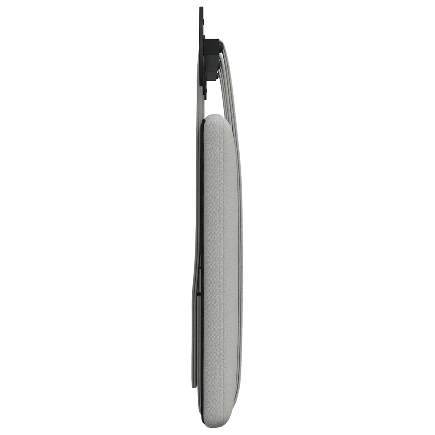 Hangend Hoofdeinde Effen Wolkengrijs 150 x 55 x 5 cm Stof