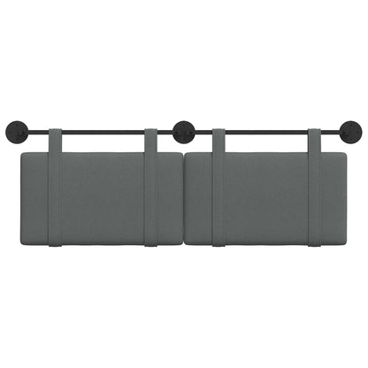 Hangend Hoofdeinde Effen Donkergrijs 150 x 55 x 5 cm Stof