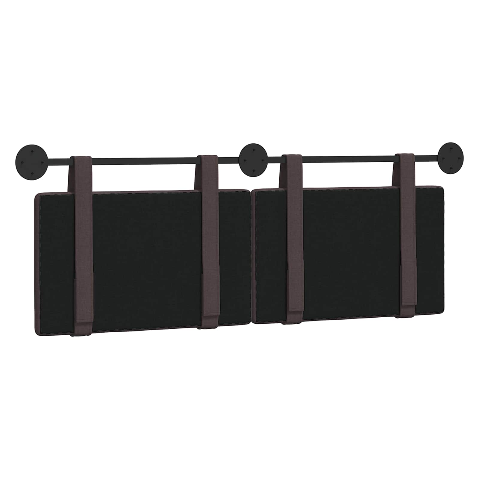 Hangend Hoofdeinde Effen Donkerbruin 150 x 55 x 5 cm Stof