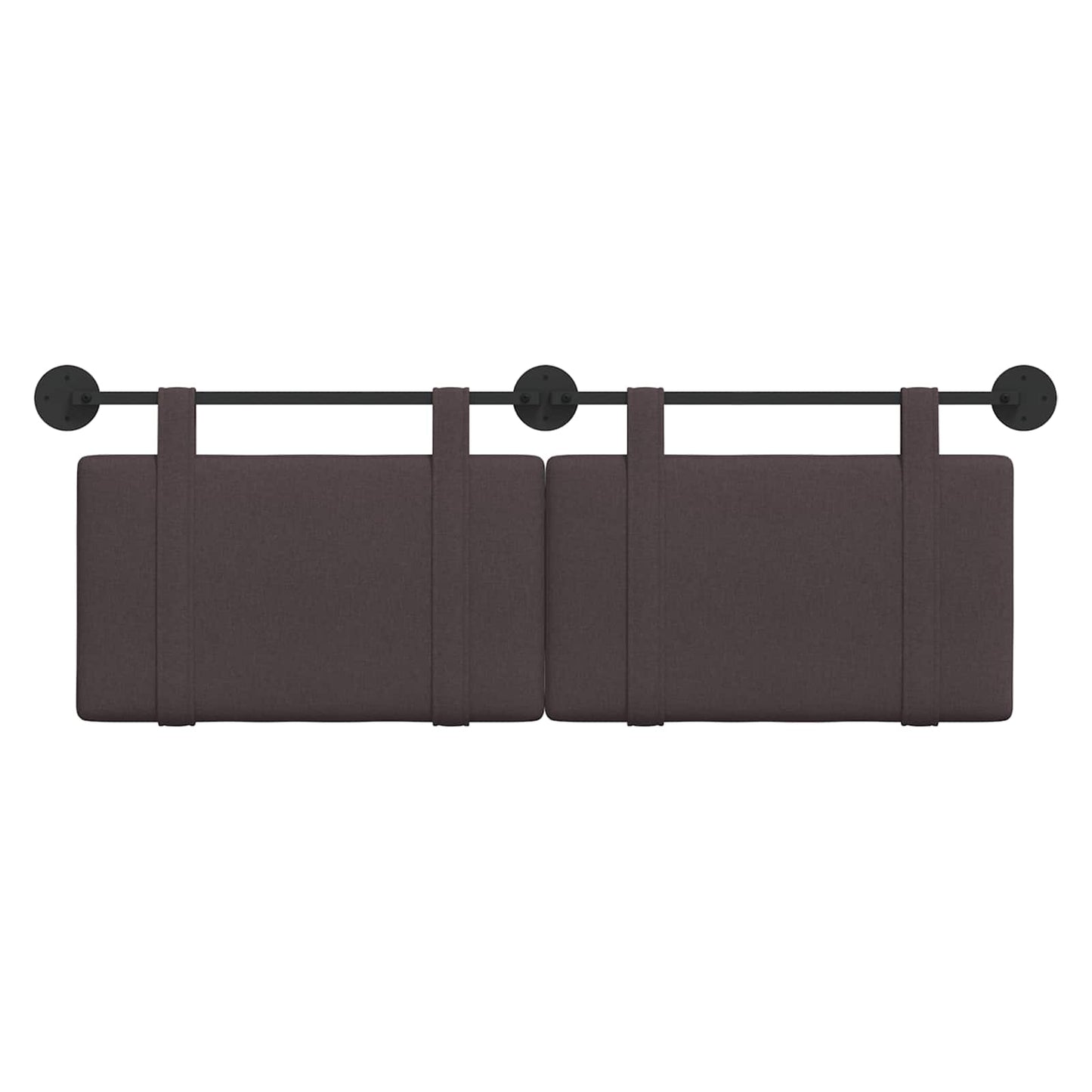 Hangend Hoofdeinde Effen Donkerbruin 150 x 55 x 5 cm Stof