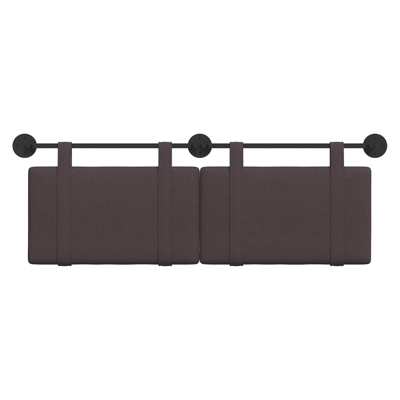 Hangend Hoofdeinde Effen Donkerbruin 150 x 55 x 5 cm Stof