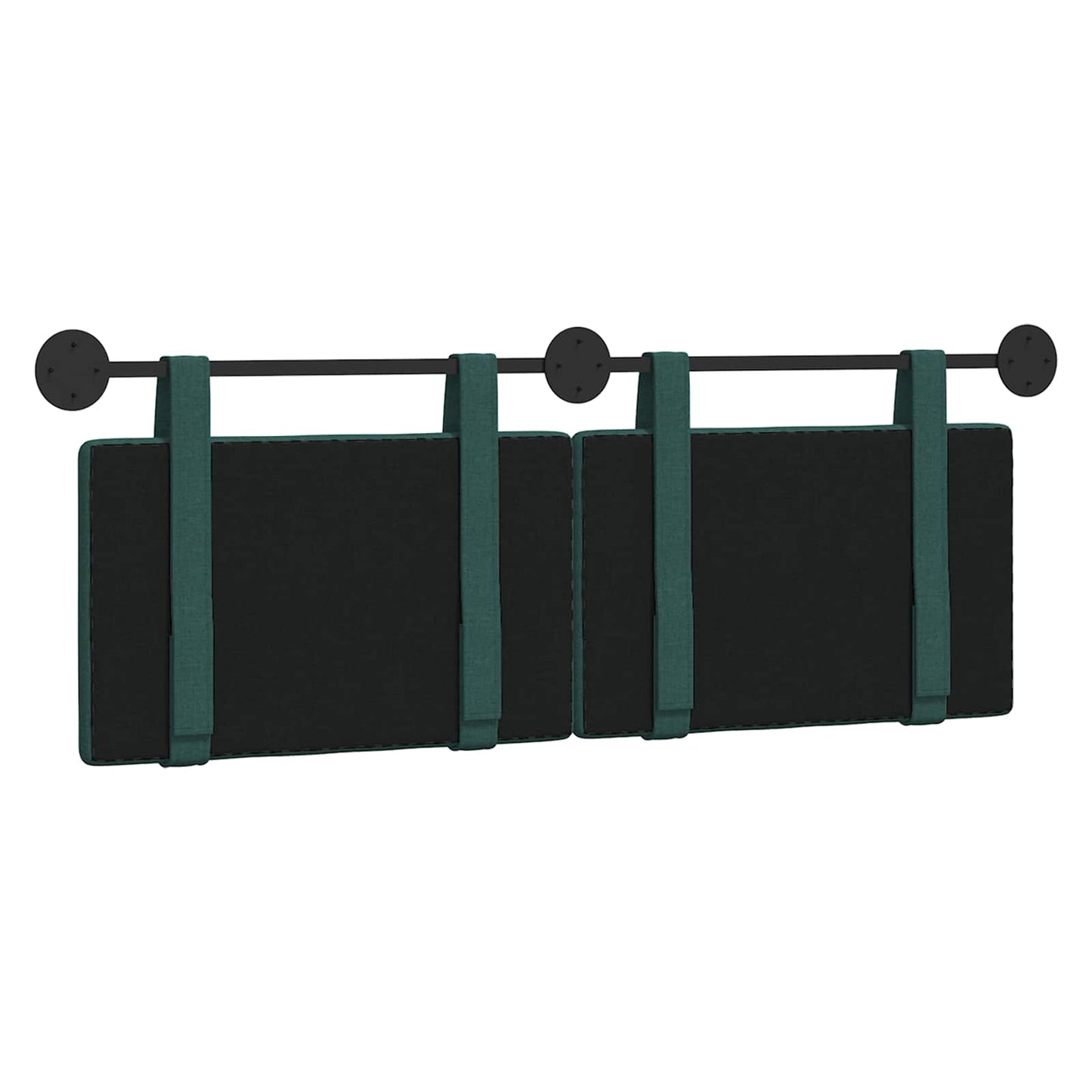 Hangend Hoofdeinde Effen Donkergroen 150 x 55 x 5 cm Stof