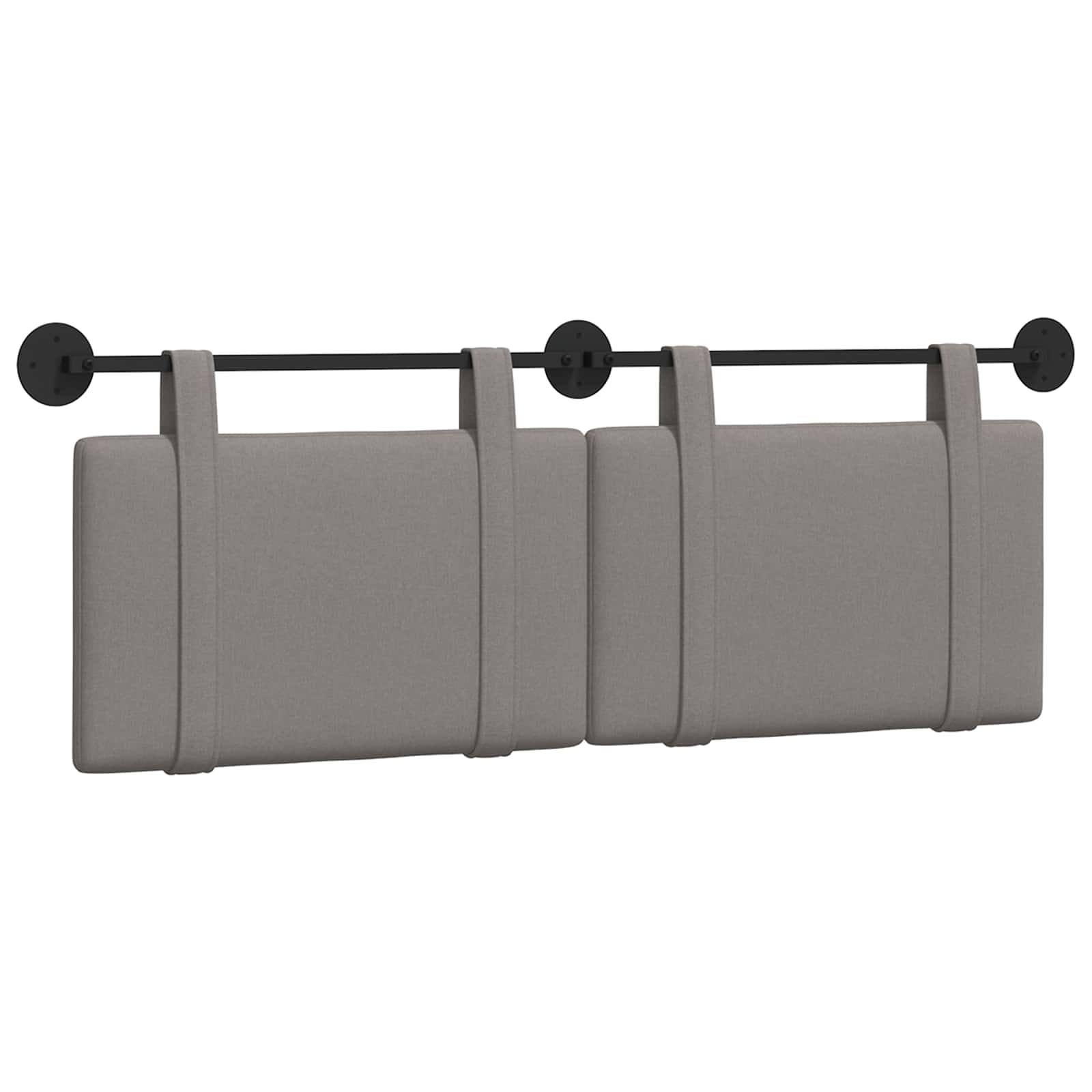 Hangend Hoofdeinde Wandgemonteerd Taupe 150 x 55 x 5 cm Stof