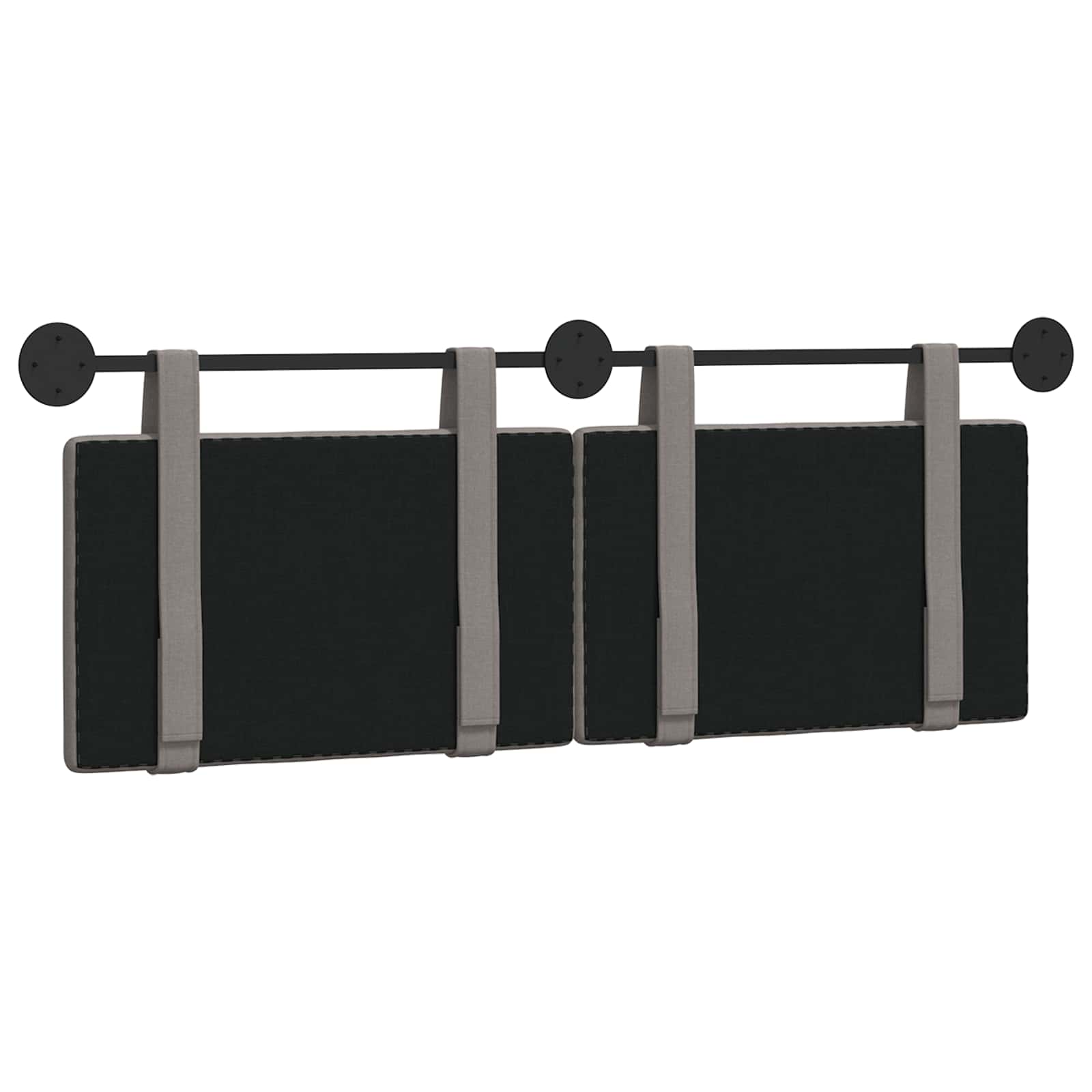 Hangend Hoofdeinde Wandgemonteerd Taupe 150 x 55 x 5 cm Stof