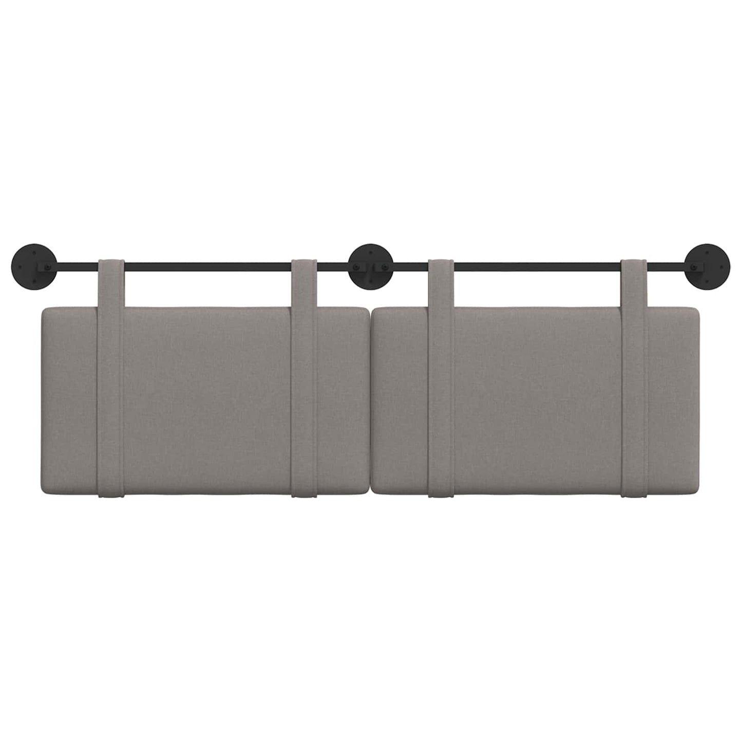 Hangend Hoofdeinde Wandgemonteerd Taupe 150 x 55 x 5 cm Stof