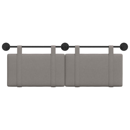 Hangend Hoofdeinde Wandgemonteerd Taupe 150 x 55 x 5 cm Stof