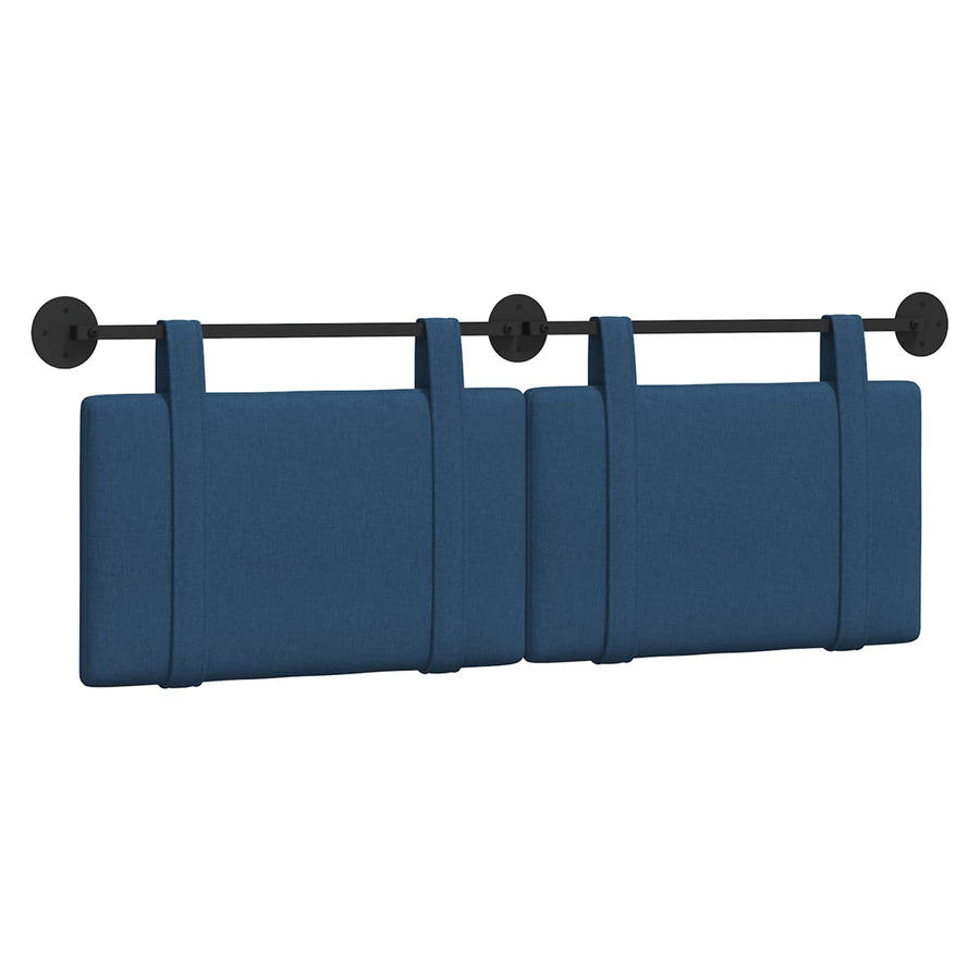 Hangend Hoofdeinde Wandgemonteerd Blauw 150 x 55 x 5 cm Stof