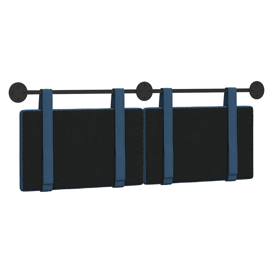 Hangend Hoofdeinde Wandgemonteerd Blauw 150 x 55 x 5 cm Stof