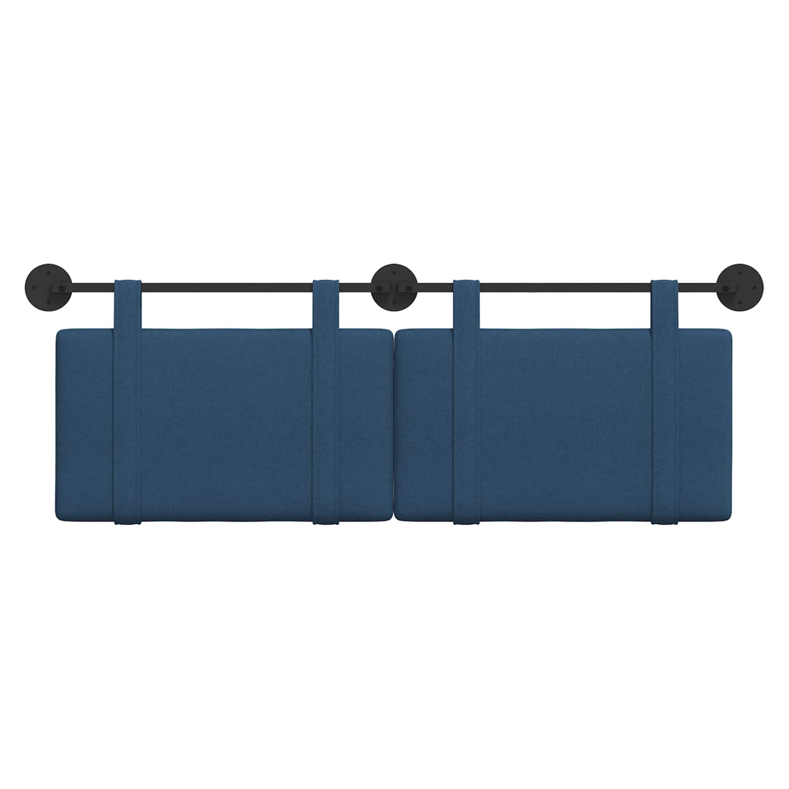 Hangend Hoofdeinde Wandgemonteerd Blauw 150 x 55 x 5 cm Stof
