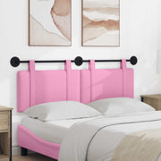 Hoofdeinde 150x55x5 cm stof roze wandmontage