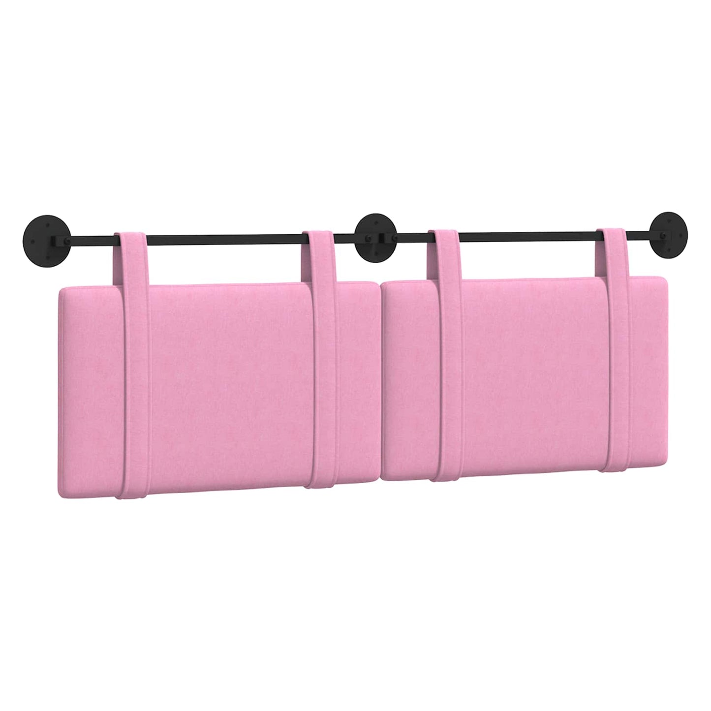 Hangend Hoofdeinde Wandgemonteerd Roze 150 x 55 x 5 cm Stof