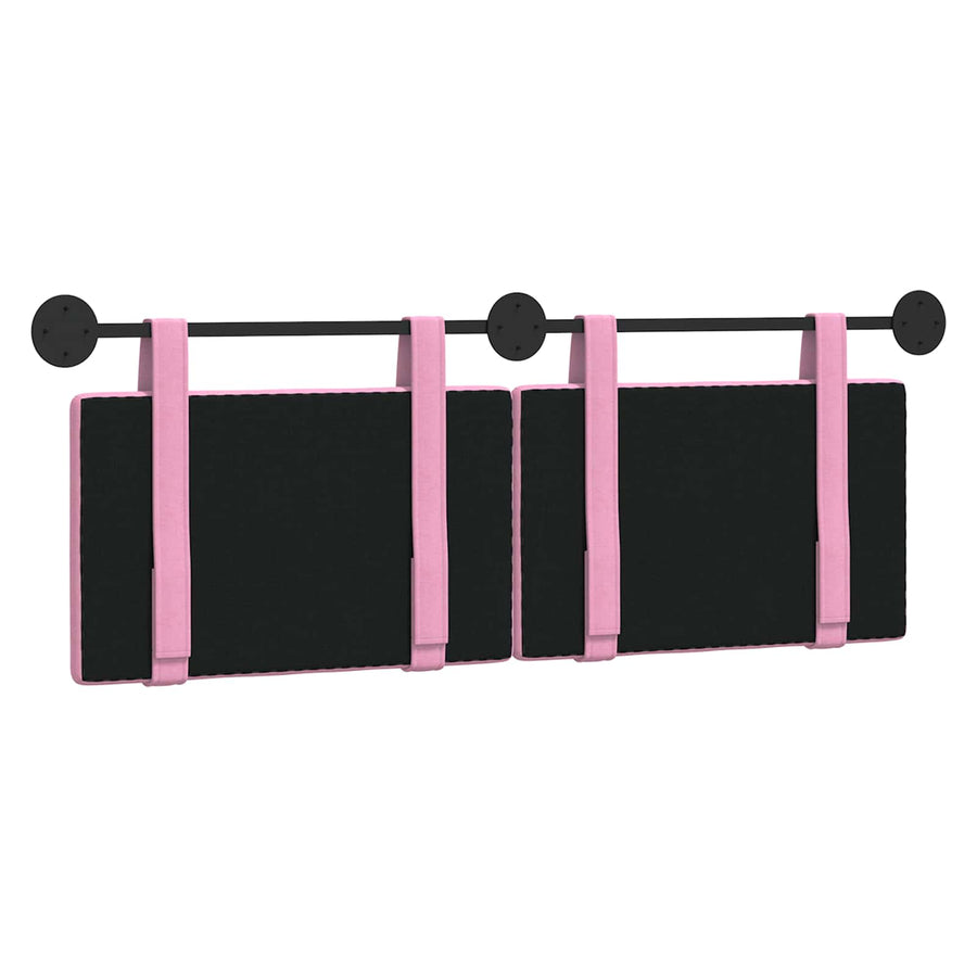 Hangend Hoofdeinde Wandgemonteerd Roze 150 x 55 x 5 cm Stof