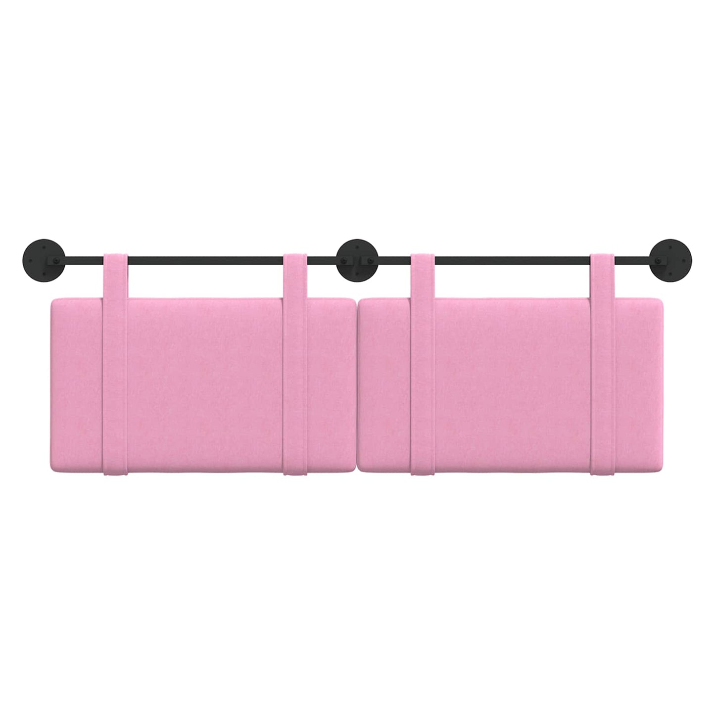 Hangend Hoofdeinde Wandgemonteerd Roze 150 x 55 x 5 cm Stof
