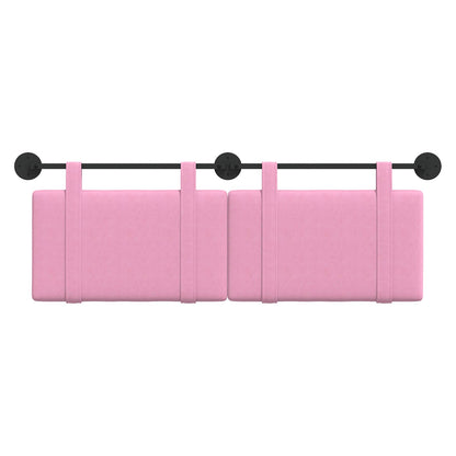 Hangend Hoofdeinde Wandgemonteerd Roze 150 x 55 x 5 cm Stof