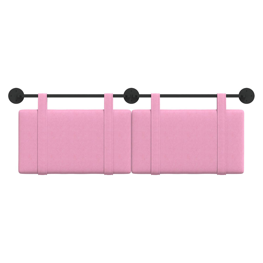 Hangend Hoofdeinde Wandgemonteerd Roze 150 x 55 x 5 cm Stof