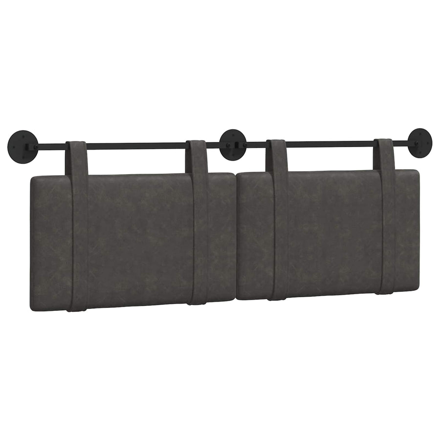 Hangend Hoofdeinde Effen Zwart 150 x 55 x 5 cm Antiek PU
