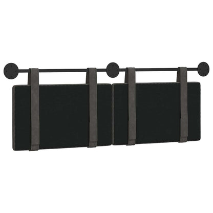 Hangend Hoofdeinde Effen Zwart 150 x 55 x 5 cm Antiek PU