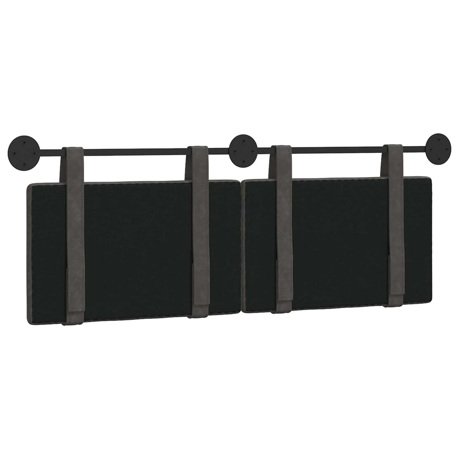 Hangend Hoofdeinde Effen Zwart 150 x 55 x 5 cm Antiek PU