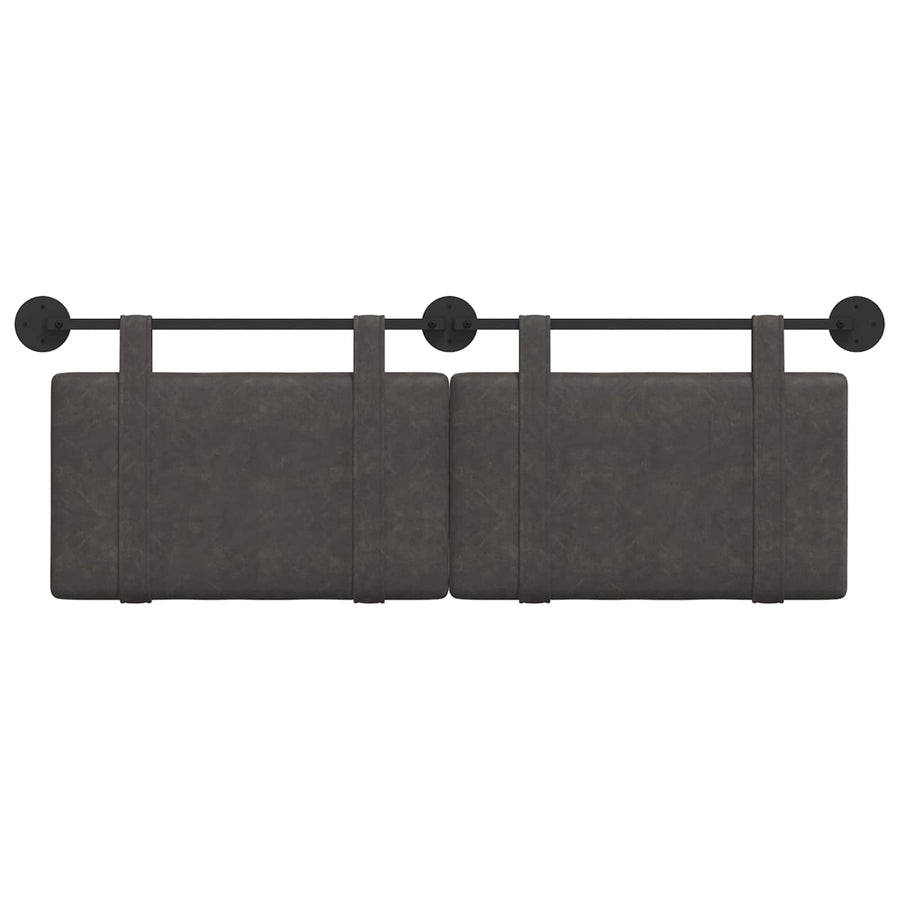 Hangend Hoofdeinde Effen Zwart 150 x 55 x 5 cm Antiek PU