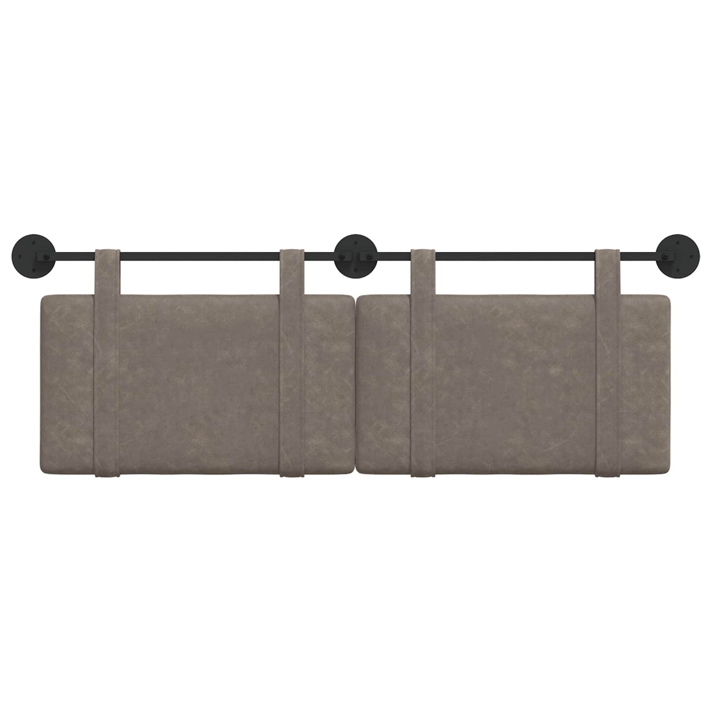 Hangend Hoofdeinde Effen Grijs 150 x 55 x 5 cm Antiek PU