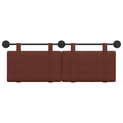 Hangend Hoofdeinde Glanzend Bruin 150 x 55 x 5 cm Antiek PU