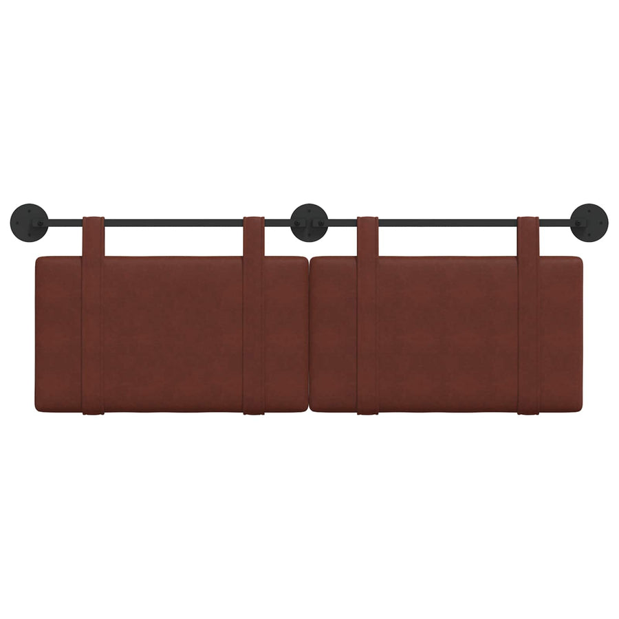 Hangend Hoofdeinde Glanzend Bruin 150 x 55 x 5 cm Antiek PU