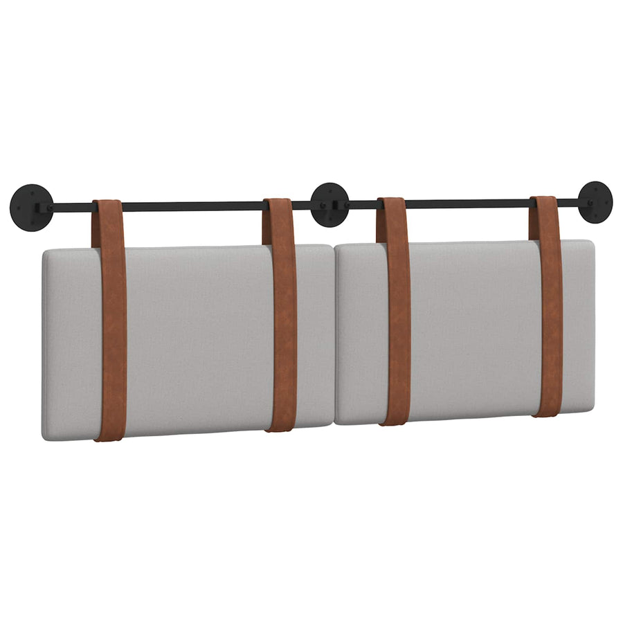 Hangend Hoofdeinde Effen Wolkengrijs 140 x 40 cm Bewerkt hout