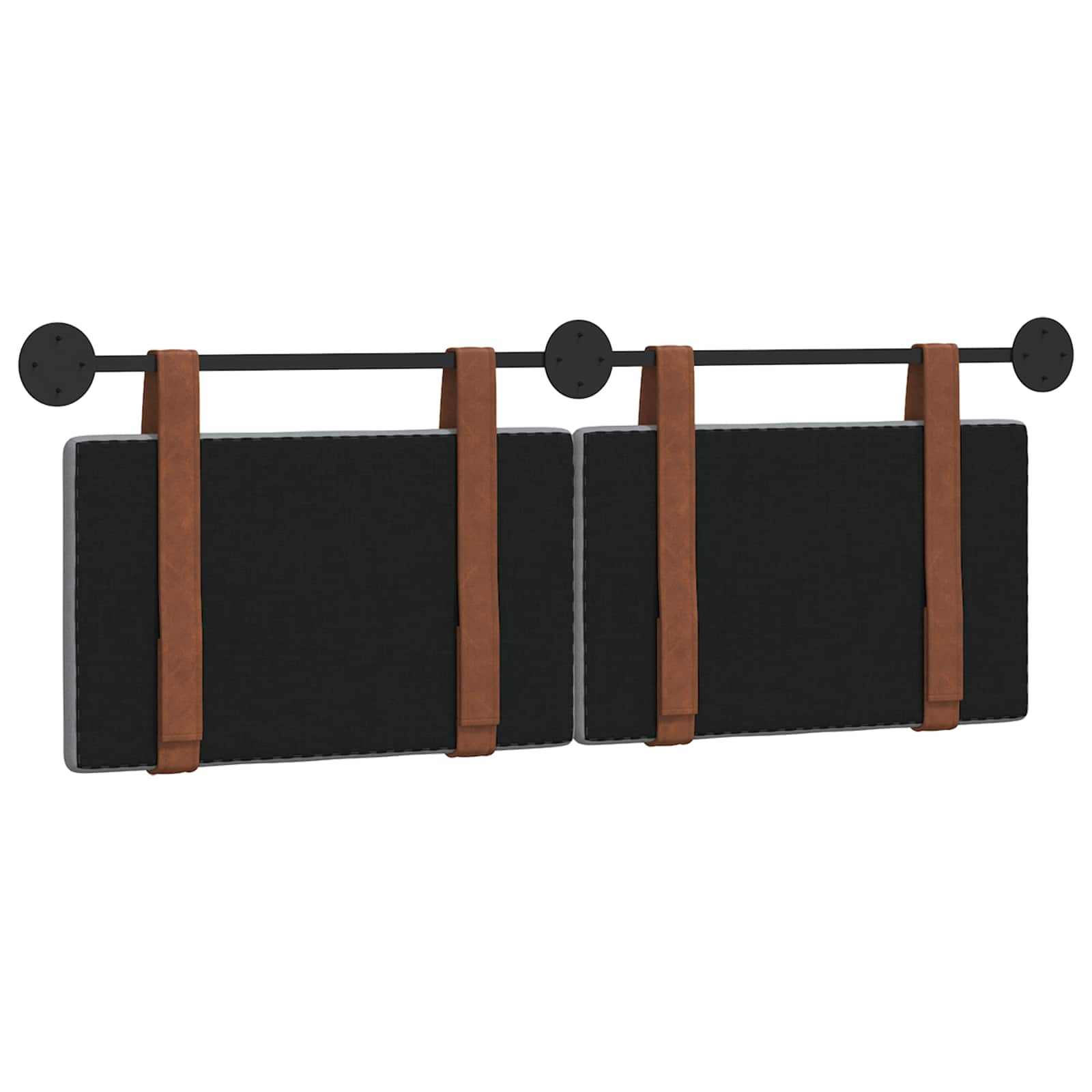 Hangend Hoofdeinde Effen Lichtgrijs 140 x 40 cm Bewerkt hout