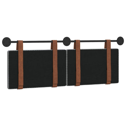 Hangend Hoofdeinde Effen Lichtgrijs 140 x 40 cm Bewerkt hout
