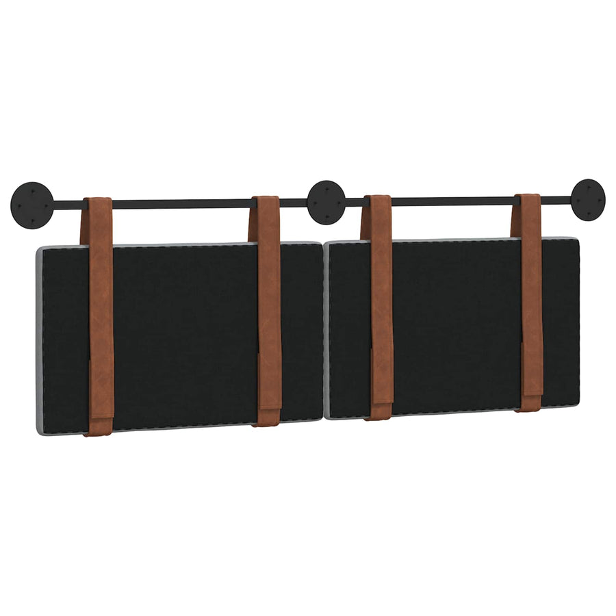 Hangend Hoofdeinde Effen Lichtgrijs 140 x 40 cm Bewerkt hout