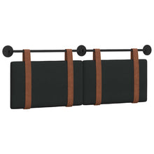 Hangend Hoofdeinde Effen Zwart 140 x 40 cm Bewerkt hout