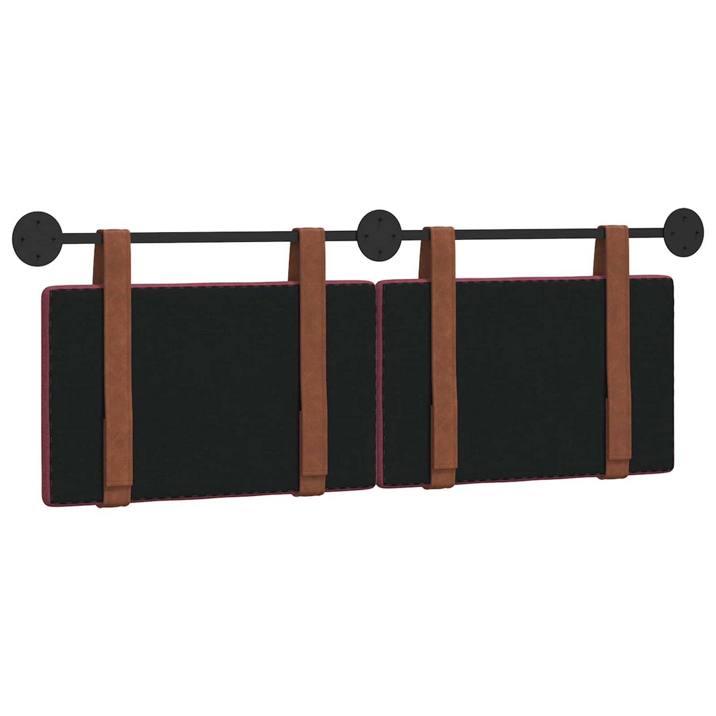 Hangend Hoofdeinde Effen Wijnrood 140 x 40 cm Bewerkt hout