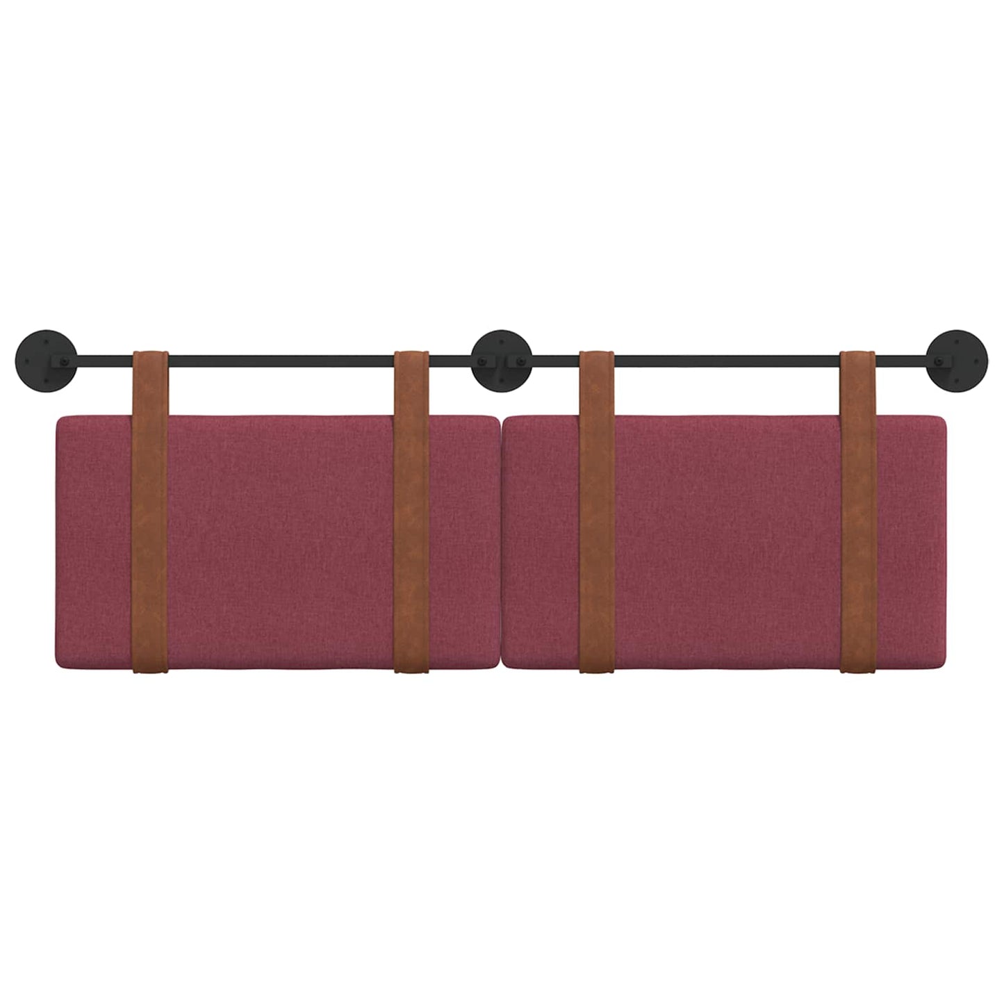 Hangend Hoofdeinde Effen Wijnrood 140 x 40 cm Bewerkt hout