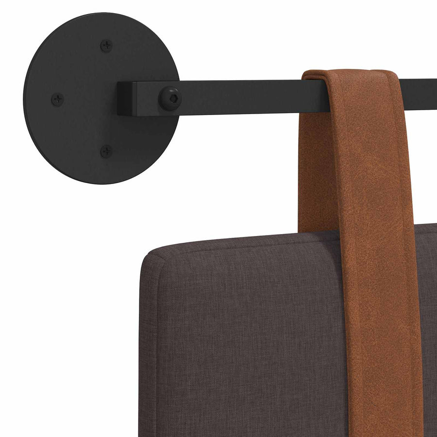 Hangend Hoofdeinde Effen Donkerbruin 140 x 40 cm Bewerkt hout