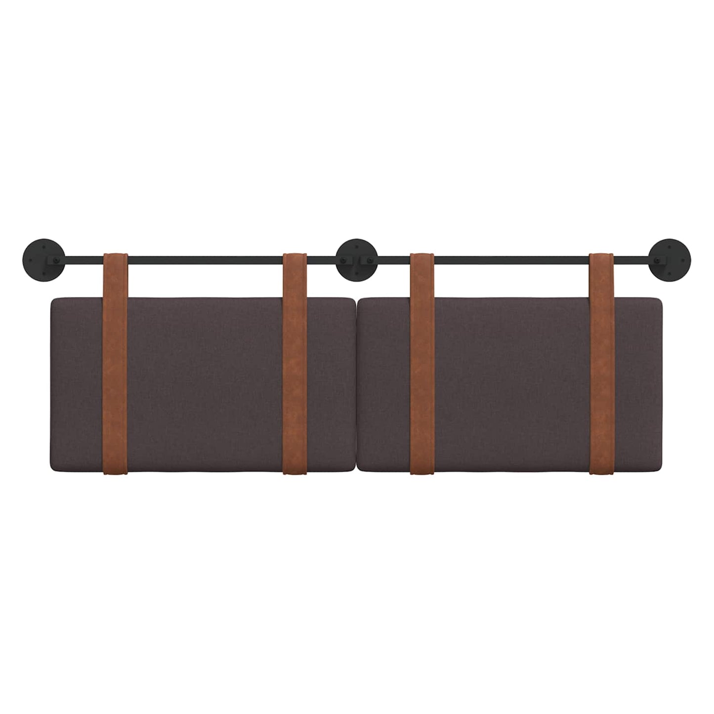Hangend Hoofdeinde Effen Donkerbruin 140 x 40 cm Bewerkt hout