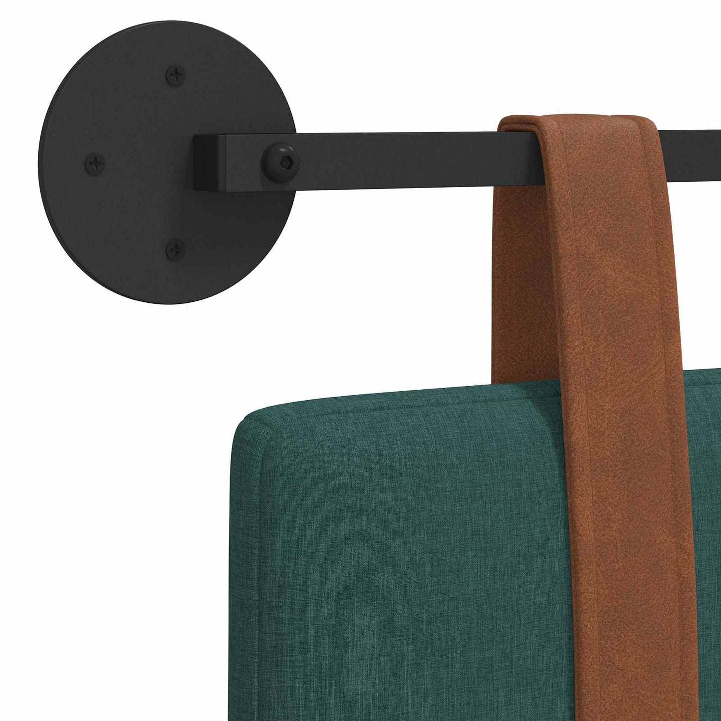 Hangend Hoofdeinde Effen Donkergroen 140 x 40 cm Bewerkt hout