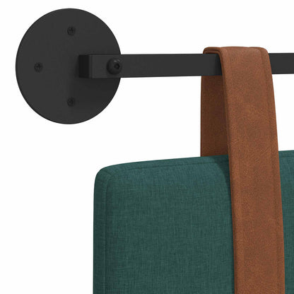 Hangend Hoofdeinde Effen Donkergroen 140 x 40 cm Bewerkt hout