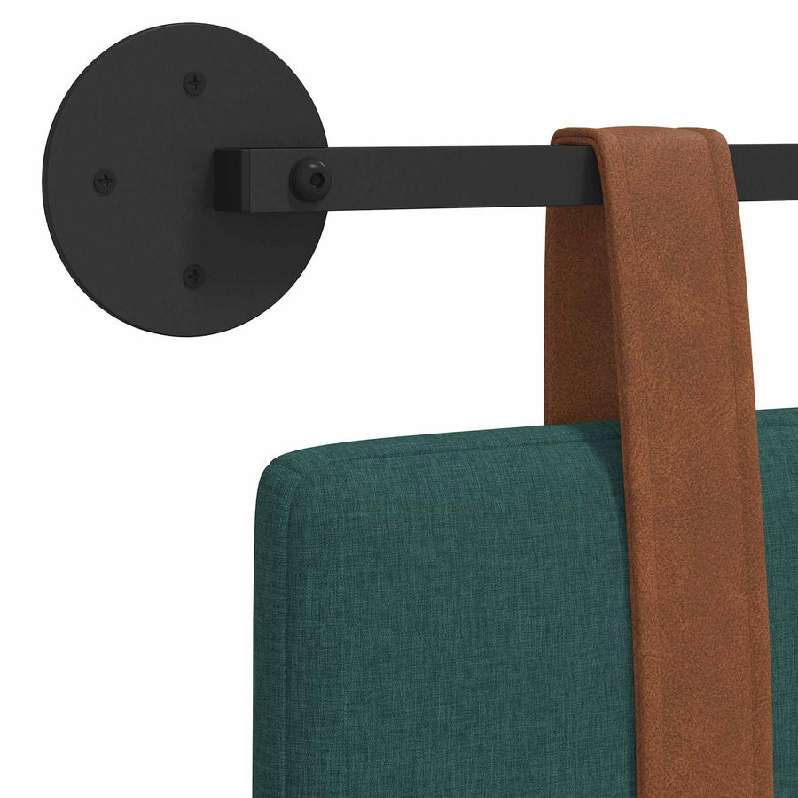 Hangend Hoofdeinde Effen Donkergroen 140 x 40 cm Bewerkt hout