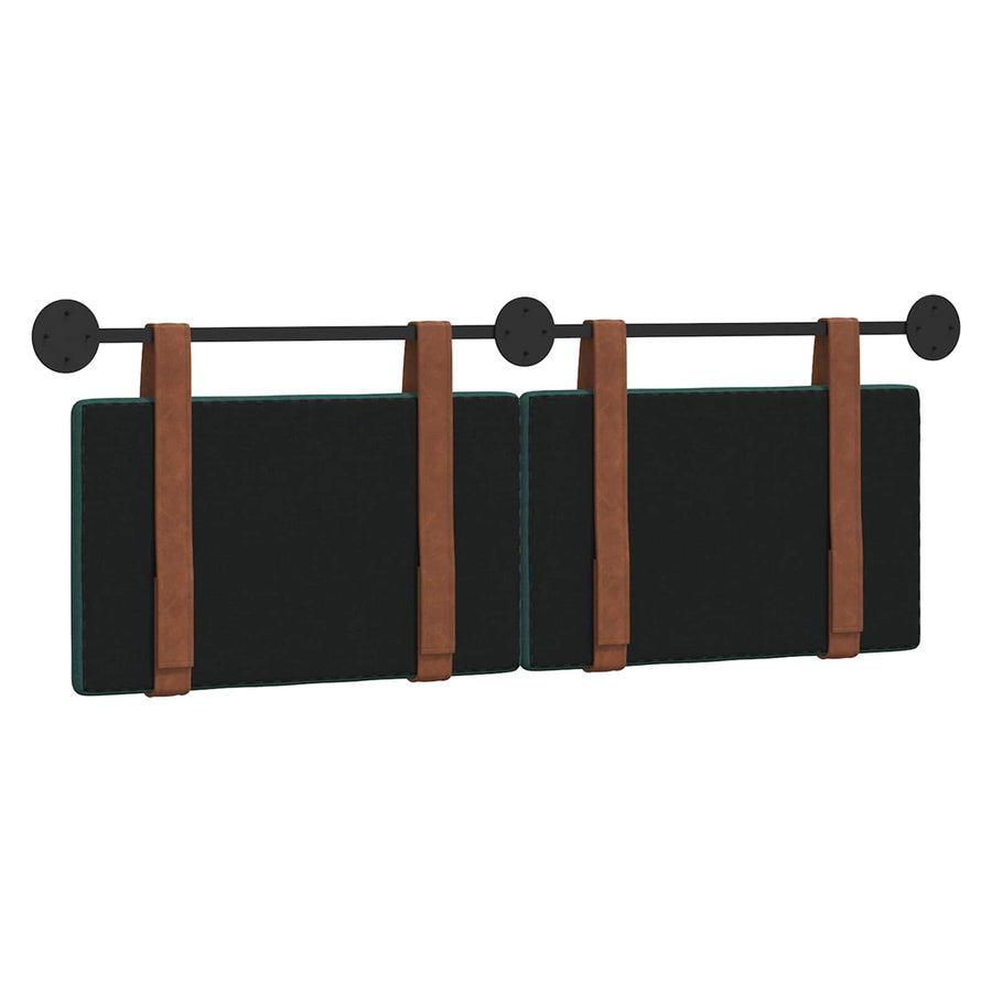Hangend Hoofdeinde Effen Donkergroen 140 x 40 cm Bewerkt hout