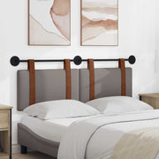 Hangend hoofdeinde 140x40 cm taupe bewerkt hout